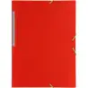 (04801251) GRAFOPLÁS CARPETA CON GOMAS COLORGRAF FOLIO 3 SOLAPAS PP ROJO TRANSLÚCIDO