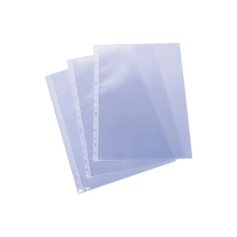 (05572200) GRAFOPLAS FUNDA CLÁSICA PP EXTRA A5 MULTITALADRO 11 LOMO REFORZADO TRANSPARENTE -100U-