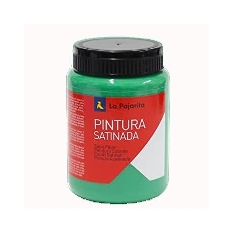 (110513) LA PAJARITA TÉMPERA ESCOLAR BOTE DE 375ML SATINADA VERDE VIVO L-17