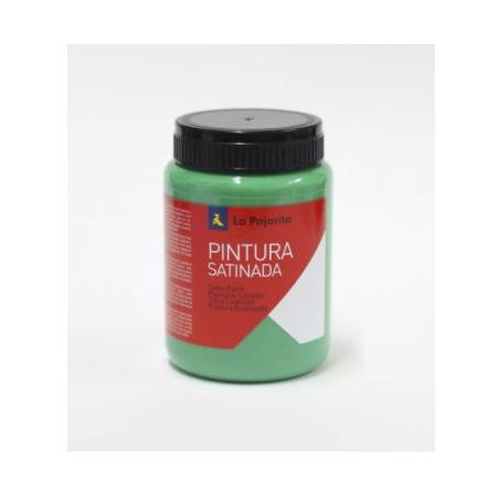(110522) LA PAJARITA TÉMPERA ESCOLAR BOTE DE 35ML SATINADA VERDE VIVO L-17