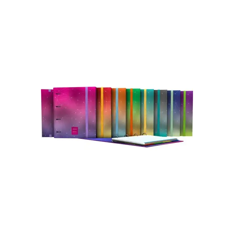 (88103326) GRAFOPLÁS CARPEBOOK FORRADO 4D35MM A4 UNEQUAL METALLIC VERDE AGUA