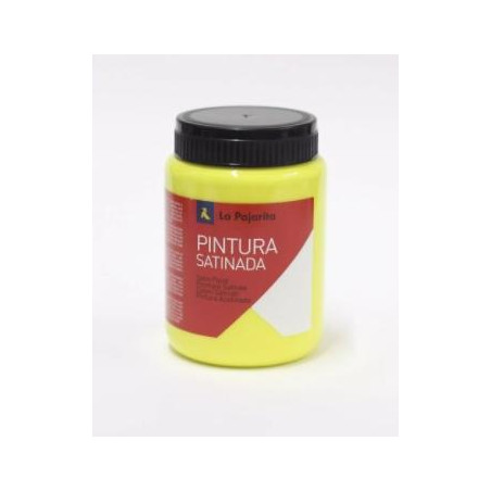 (110922) LA PAJARITA TÉMPERA ESCOLAR BOTE DE 35ML SATINADA AMARILLO LIMON L-01