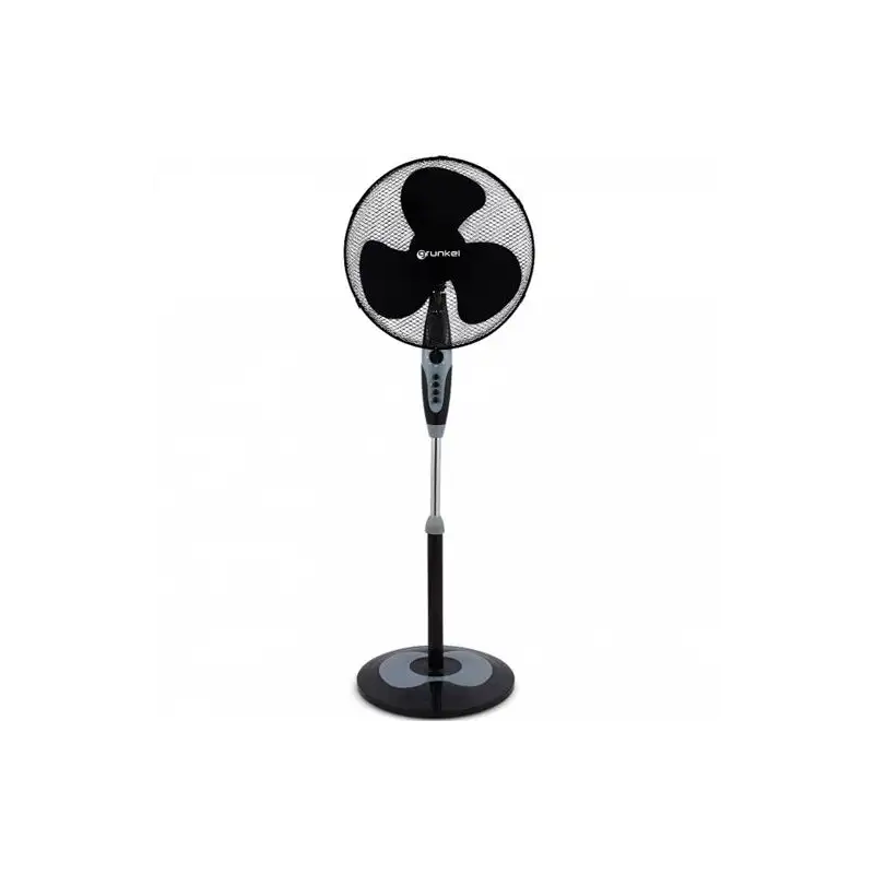 (FAN-N16 ECOTIMER) GRUNKEL VENTILADOR DE PIE 60W REGULABLE 3 VELOCIDADES C/TEMPORIZADOR NEGRO