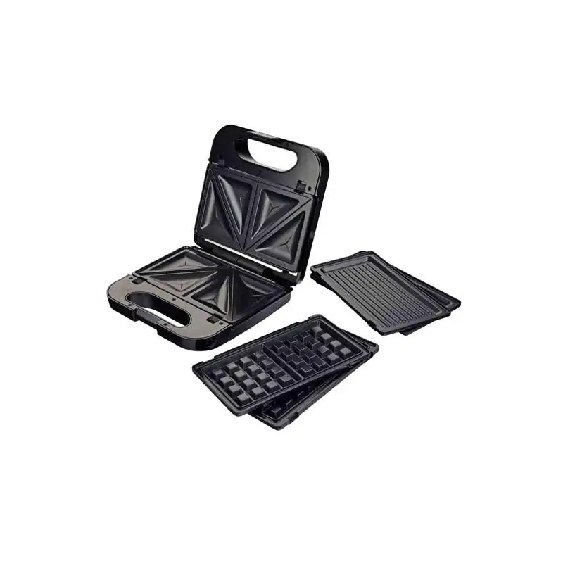 (SAN MULTI NG) GRUNKEL SANDWICHERA C/ GRILL 750W 3 PLACAS DESMONTABLES NEGRO