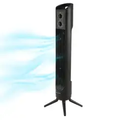 (TF-324L NG) GRUNKEL VENTILADOR DE TORRE 45W 3 VELOCIDADES C/TEMPORIZADOR NEGRO