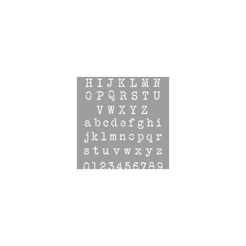 (090011) LA PAJARITA STENCIL ST-11 PLANTILLA DECORATIVA MODELO TYPEWRITER