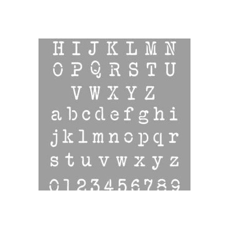 (090011) LA PAJARITA STENCIL ST-11 PLANTILLA DECORATIVA MODELO TYPEWRITER