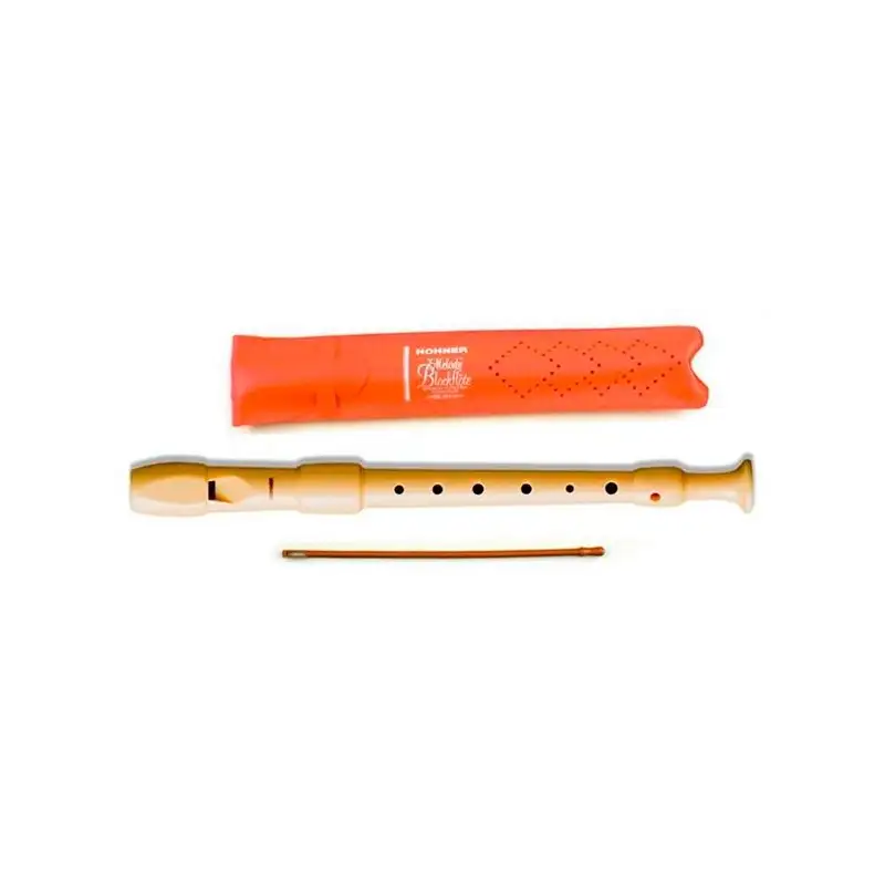 (9516) HOHNER FLAUTA PLASTICO FUNDA NARANJA