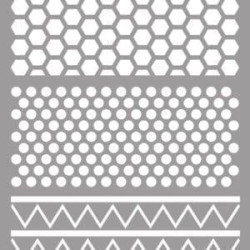 (090014) LA PAJARITA STENCIL ST-14 PLANTILLA DECORATIVA MODELO TEXTURES