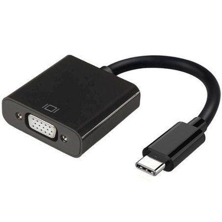 (A109-0347) AISENS CONVERSOR USB-C A VGA USB-C/M - HDB15/H NEGRO 15CM