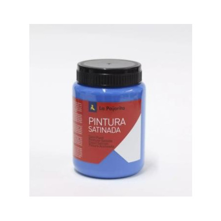 (110222) LA PAJARITA TÉMPERA ESCOLAR BOTE DE 35ML SATINADA AZUL INTENSO L-12