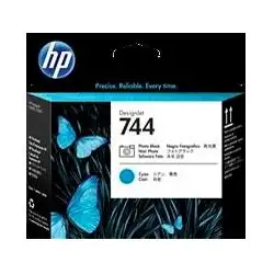 (F9J86A) HP CABEZAL FOTO NEGRO Y CIAN DESIGNJET 744