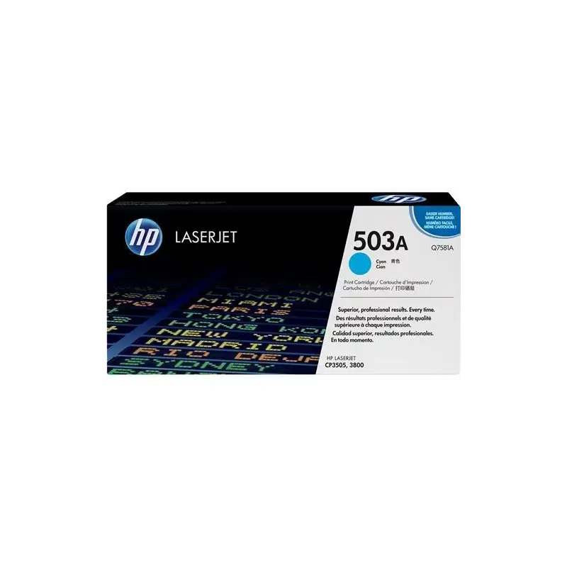 (Q7581A) HP TONER LASER CIAN LASERJET COLOR 3800 C3505 - 503 A