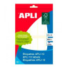 (01643) APLI ETIQUETAS ADHESIVAS 20X75MM ESCRITURA MANUAL C/ROMOS 10 X 10H BLANCO