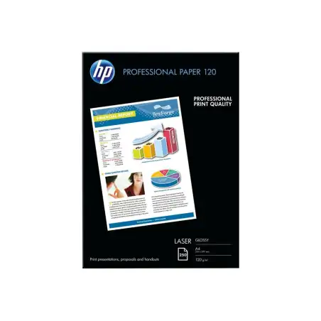 (7MV82A) HP PAPEL BLANCO LASER GLOSSY PROFESSIONAL A4 120GR 250HOJAS