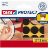 (57892-00001-01) TESA FIELTRO PROTECTOR ANTIRASGUÑOS DIAMETRO Ø18MM MARRÓN -BLISTER 16U-