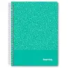 (IMP0107) IMPREX CUADERNO ESPIRAL TAPA PP A5 80H 90GR 4X4 VERDE