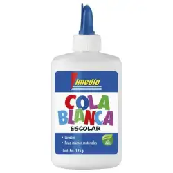 (7001592) IMEDIO COLA BLANCA ESCOLAR BOTE 125GR NUEVO DISEÑO