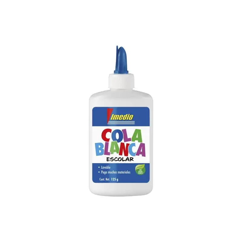 (7001592) IMEDIO COLA BLANCA ESCOLAR BOTE 125GR NUEVO DISEÑO