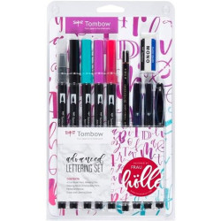 (LS-ADV) TOMBOW SET LETTERING AVANZADO ESTUCHE