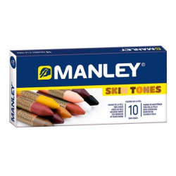 (MNC00045) MANLEY CERAS ESTUCHE 10 UD SURTIDO TONOS DE LA PIEL