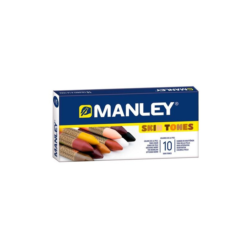 (MNC00045) MANLEY CERAS ESTUCHE 10 UD SURTIDO TONOS DE LA PIEL