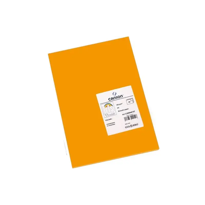 (C200040157) IRIS CARTULINA 210X297MM 185GR MANDARINA -50U-