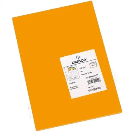 (C200040157) IRIS CARTULINA 210X297MM 185GR MANDARINA -50U-