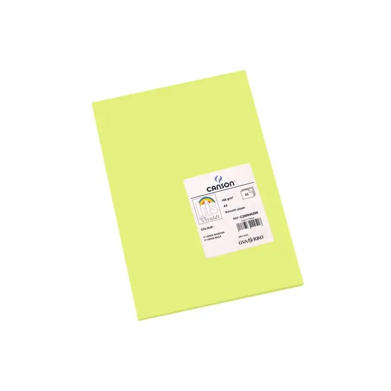 (C200040206) IRIS CARTULINA 297X420MM 185GR VERDE MANZANA -50U-