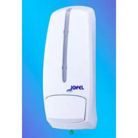 (AC96000) JOFEL DISPENSADOR DE JABON / HIDROALCOHOL SMART RELLENABLE 1L ABS BLANCO