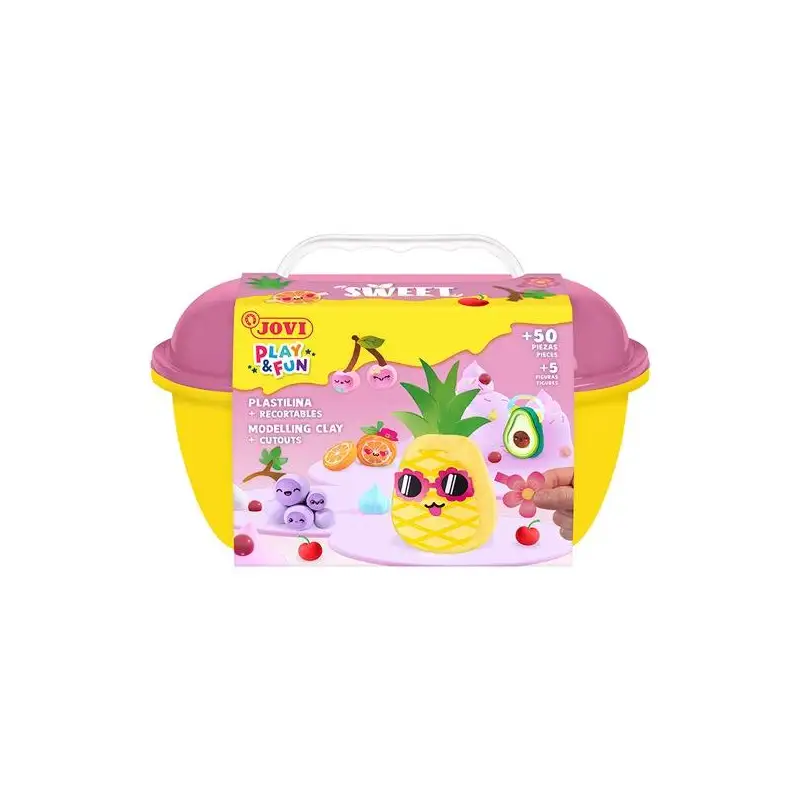 (2202) JOVI PLASTILINA + ACCESORIOS PLAY&FUN COFRE SWEET
