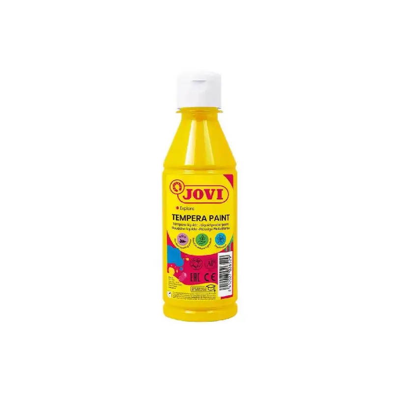 (50202) JOVI TÉMPERA LÍQUIDA AMARILLO BOTELLA DE 250ML