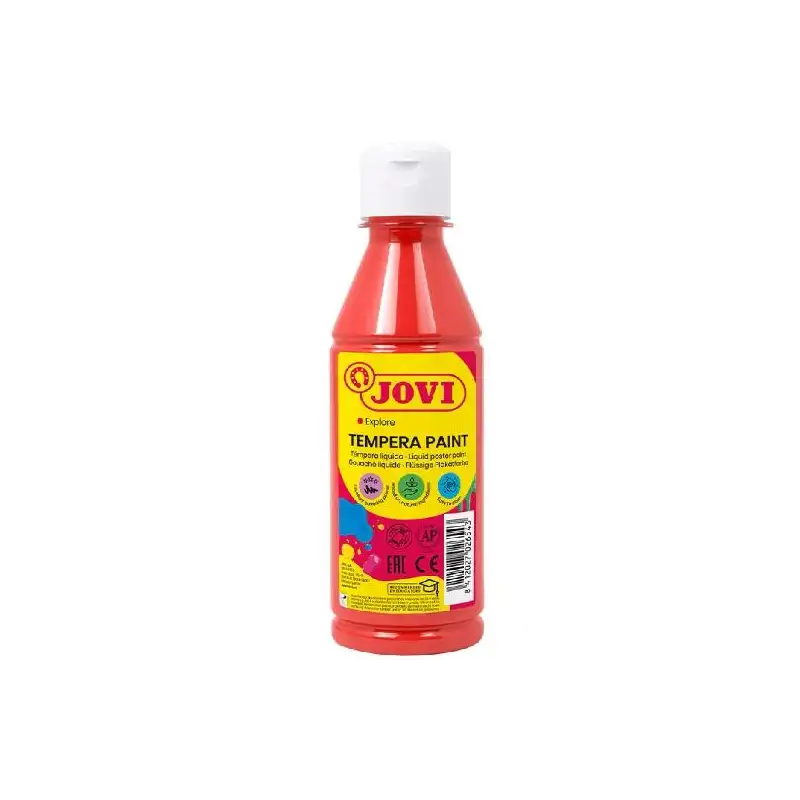 (50207) JOVI TÉMPERA LÍQUIDA BERMELLÓN BOTELLA DE 250ML