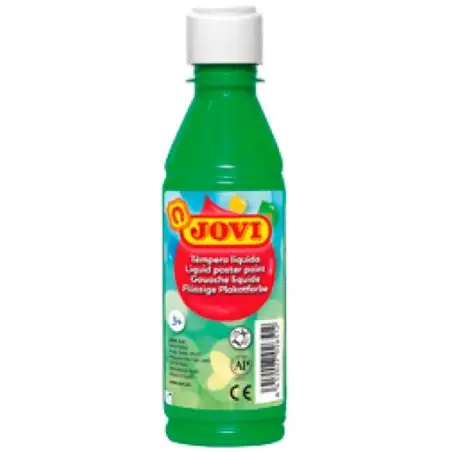 (50217) JOVI TÉMPERA LÍQUIDA VERDE MEDIO BOTELLA DE 250ML