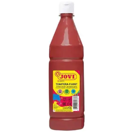 (51112) JOVI TÉMPERA LÍQUIDA PAINT MARRÓN BOTELLA 1000ML