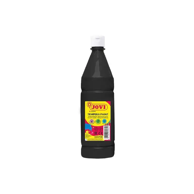 (51130) JOVI TÉMPERA LÍQUIDA PAINT NEGRO BOTELLA 1000ML