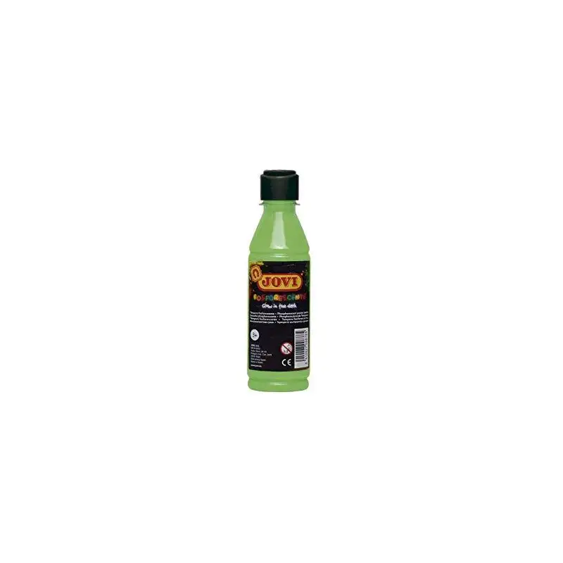 (51917) JOVI TÉMPERA FOSFORESCENTE VERDE BOTELLA DE 250ML