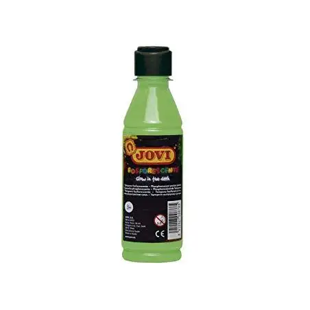 (51917) JOVI TÉMPERA FOSFORESCENTE VERDE BOTELLA DE 250ML