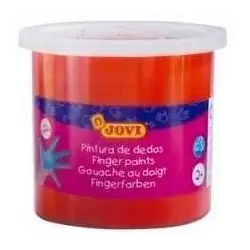 (56007) JOVI PINTURA DE DEDOS ESTUCHE 5 BOTES 125ML BERMELLÓN