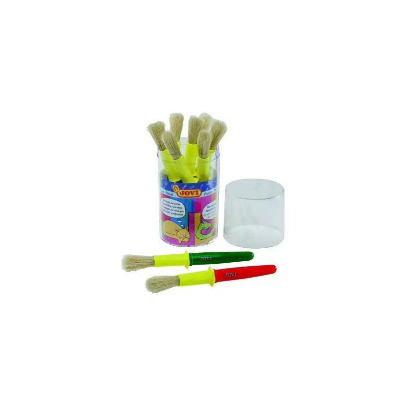 (807) JOVI SCHOOL PINCELES ESCOLARES GRUESOS PELO CERDA BOTE 9 UD