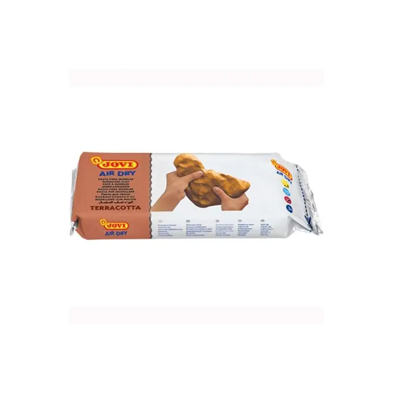 (89) JOVI AIR DRY PASTILLA DE PASTA MODELAR ENDURECE AL AIRE 1000GR TERRACOTA