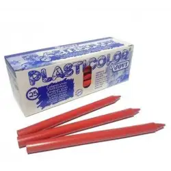 (92502) JOVI CERAS PLÁSTICAS CRAYONS STUDENT UNICOLOR ROJO CAJA 25 UD