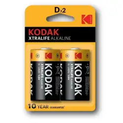 (KDXLR20PB2) KODAK PILAS EXTRALIFE ALCALINAS D - LR20 - PACK 2 UDS