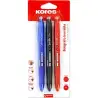 (30213299) KORES BOLÍGRAFO TINTA BORRABLE GEL POINT 0.7MM C/SURTIDOS BLÍSTER 3 UD