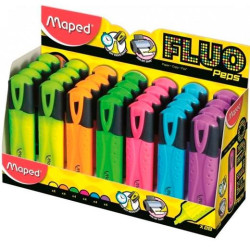 (742537) MAPED MARCADOR FLUORESCENTE PEPS CLASSIC COLORES SURTIDOS EXPOSITOR 28 UD