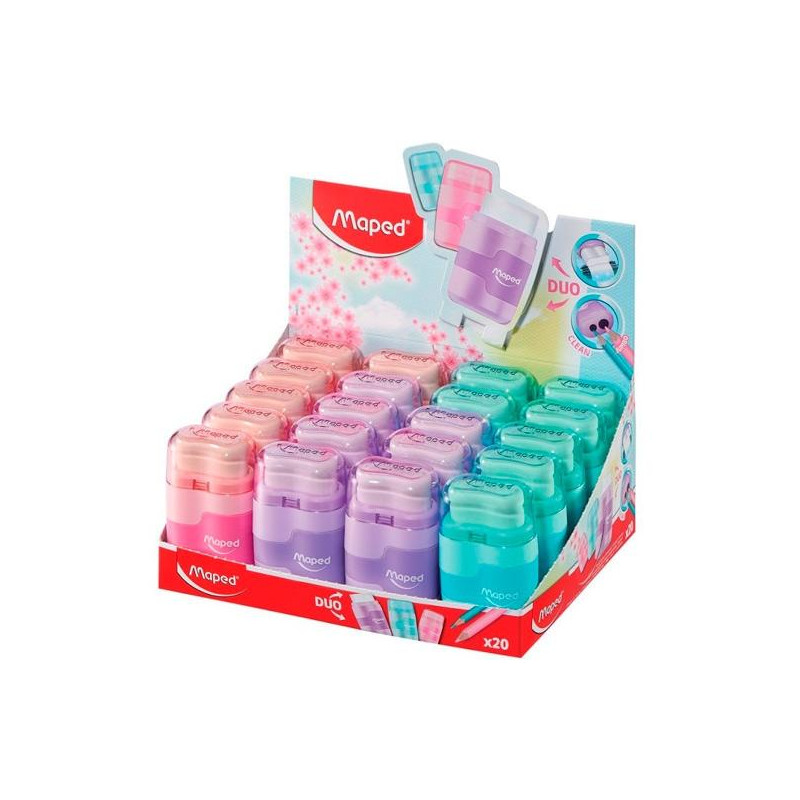(049231) MAPED AFILALÁPICES MANUAL 2 AGUJEROS C/SURTIDOS PASTEL