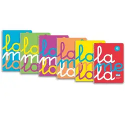 (7FTP04S6) LAMELA CUADERNO ESPIRAL 80H FOLIO 90GR CUADROVÍA 4MM TAPA PP  C/SURTIDOS