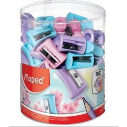 (063011) MAPED AFILALÁPICES VIVO 1 AGUJERO SURTIDOS PASTEL -EXPOSITOR 75U-