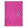 (45890023) LEITZ CARPETA ACORDEÓN WOW PP 6 SEPARADORES A4 FUCSIA