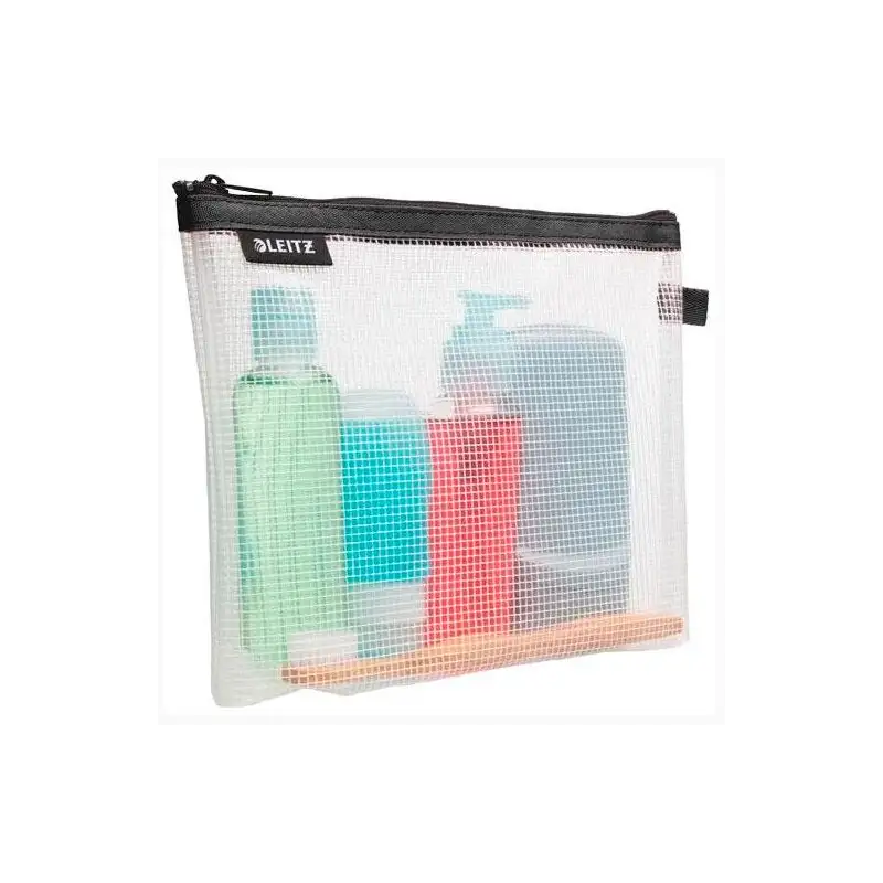 (40140095) LEITZ BOLSITA WOW MULTIUSOS LAVABLE CREMALLERA 17X24 CM FONDO EXTENSIBLE NEGRO